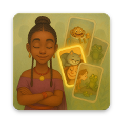 obrazek przedstawia jedną z kart z gry dixit.