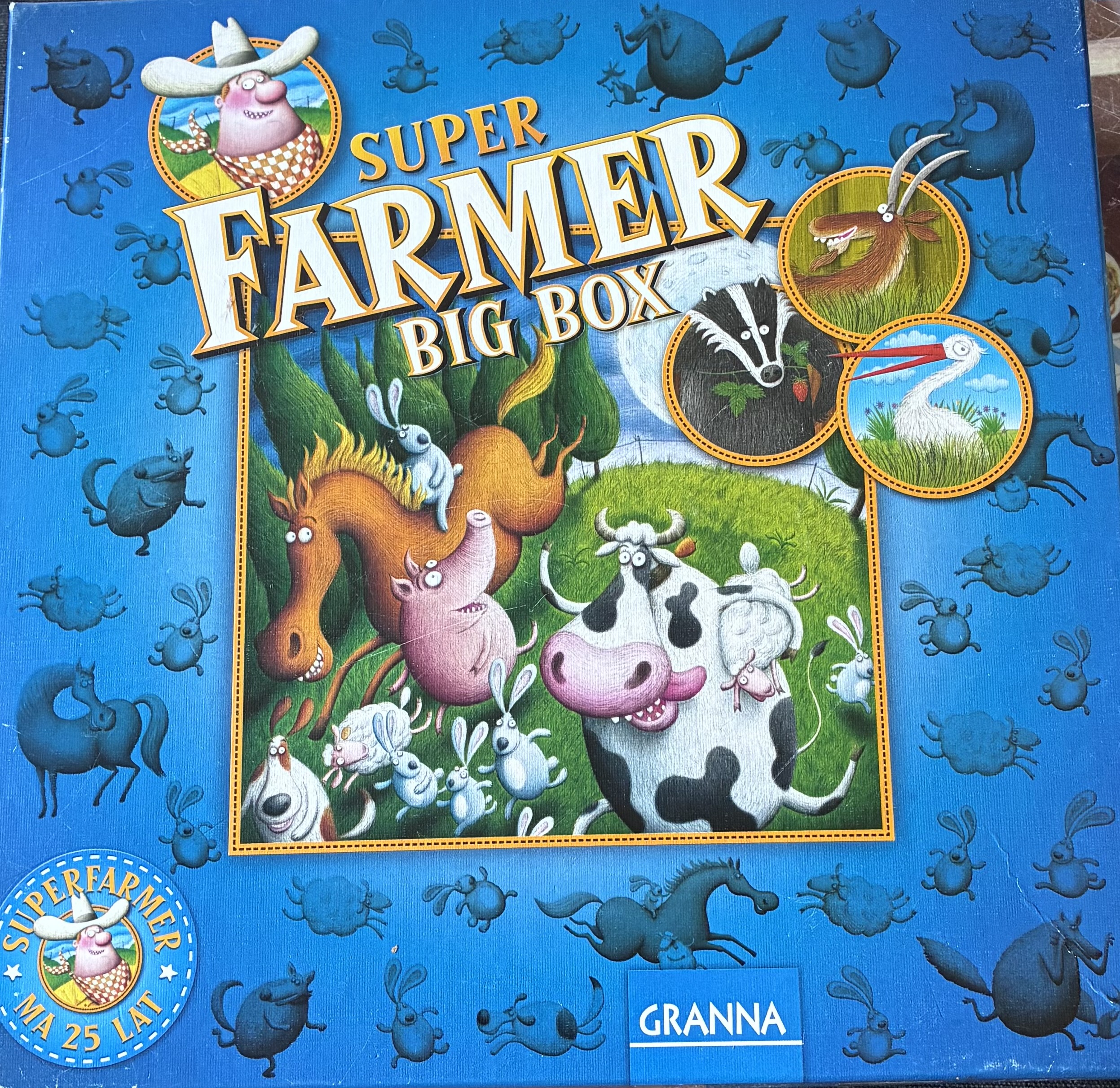 Pudełko gry super farmer big box.
