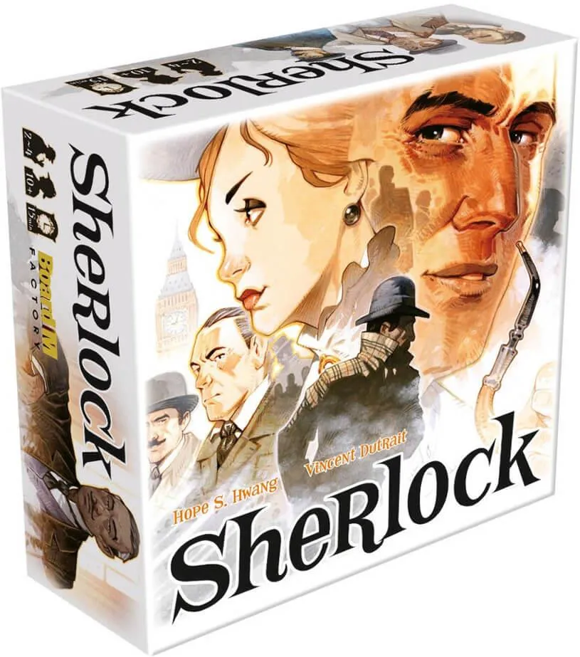 Pudełko gry sherlock.