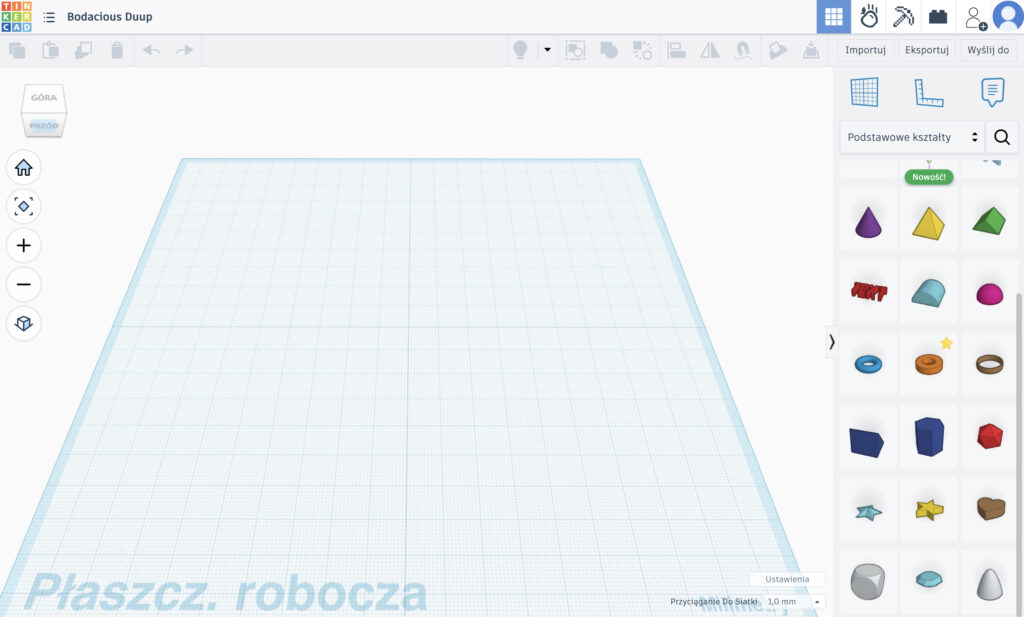 Screen z tinkercad