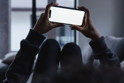 a person using a smartphone
